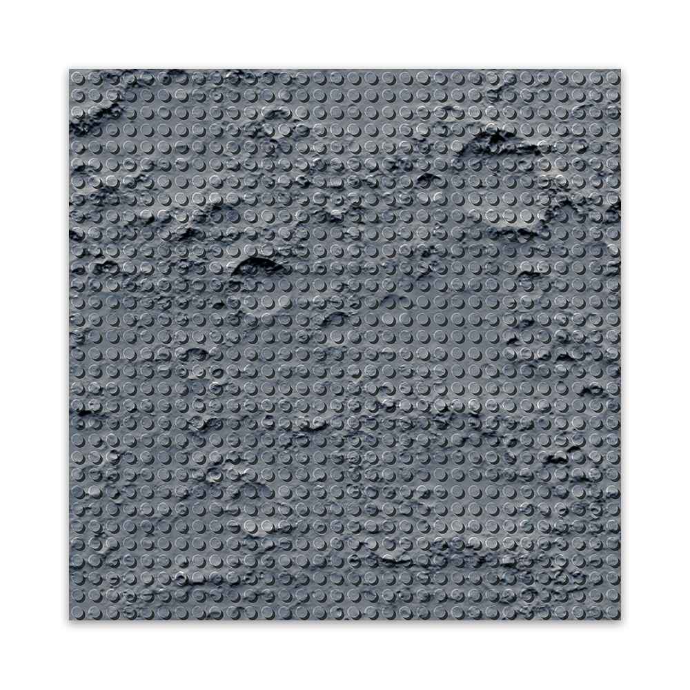 BRIXIES Plus Printed building boards as desired White 32 x 32
