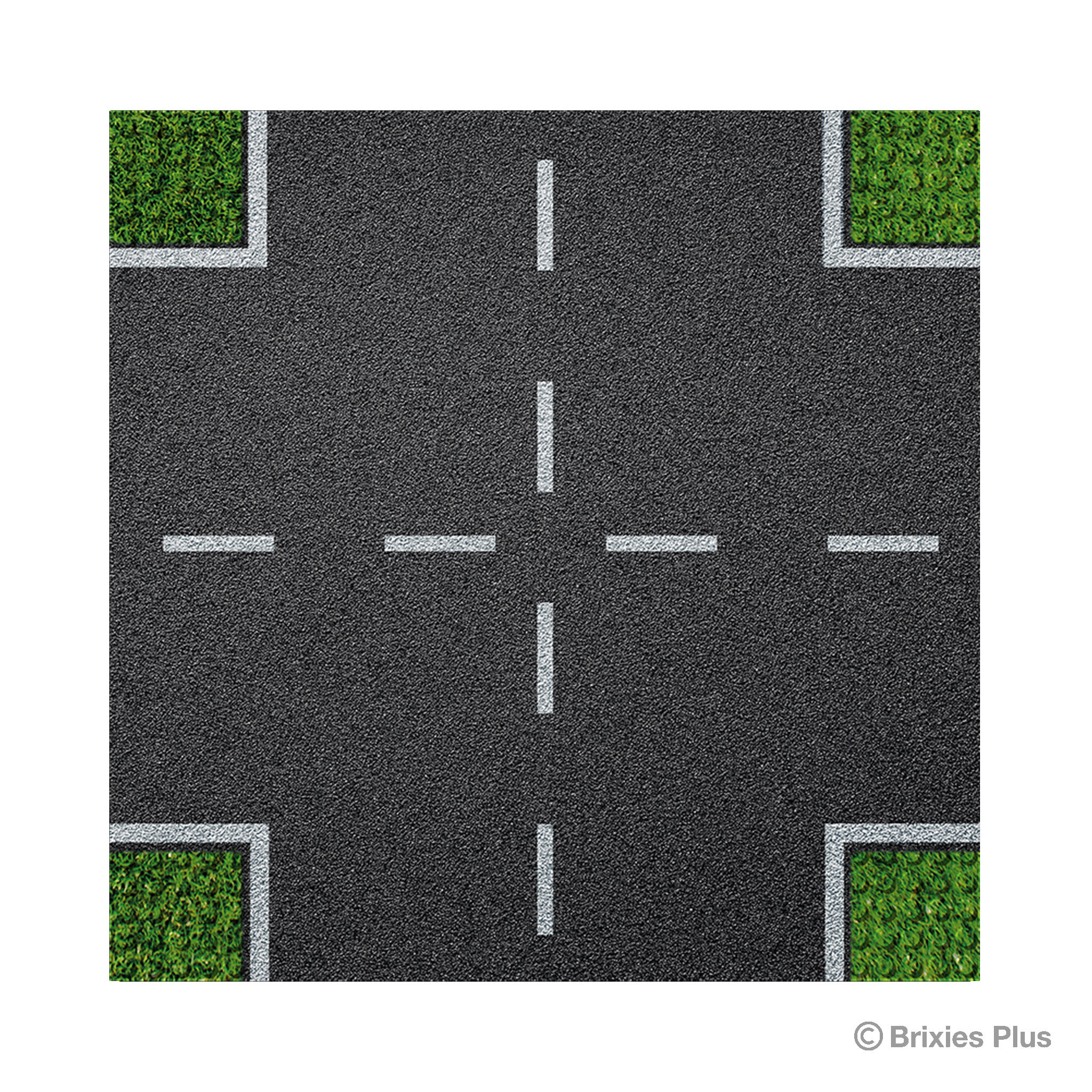 BRIXIES Plus Designer Platte Straße Kreuzung 32 x 32 Noppen