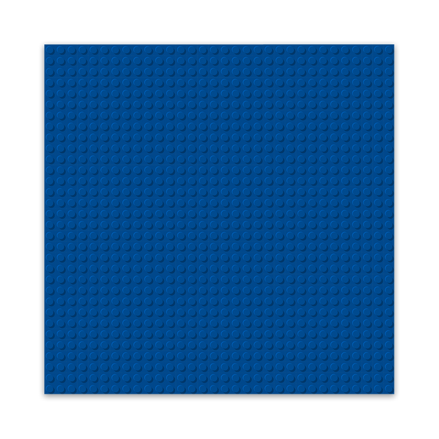 BRIXIES Plus Basis Platte Blau 32 x 32 Noppen