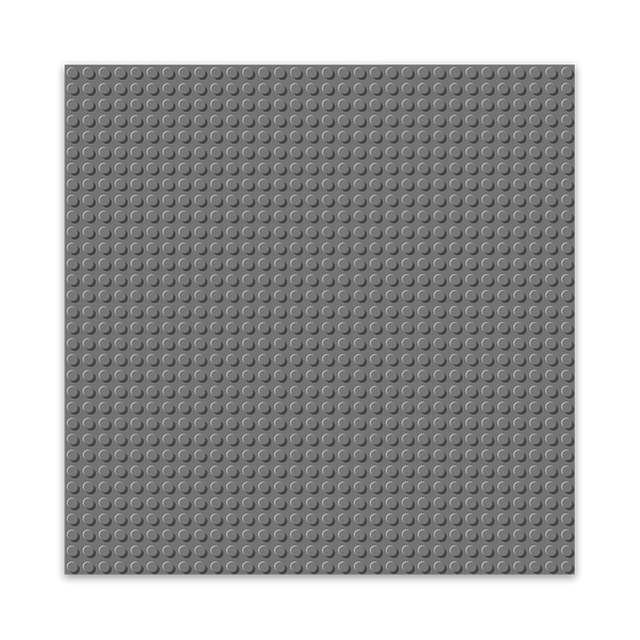 BRIXIES Plus Basis Platte Dunkelgrau 32 x 32 Noppen