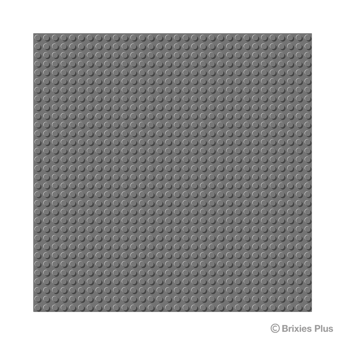 BRIXIES Plus Basis Platte Dunkelgrau 32 x 32 Noppen