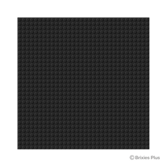 BRIXIES Plus Basis Platte Schwarz 32 x 32 Noppen