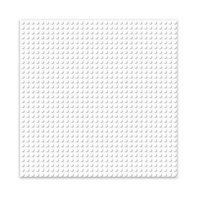 BRIXIES Plus Basis Platte Weiß 32 x 32 Noppen