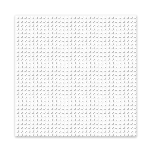 BRIXIES Plus Basis Platte Weiß 32 x 32 Noppen