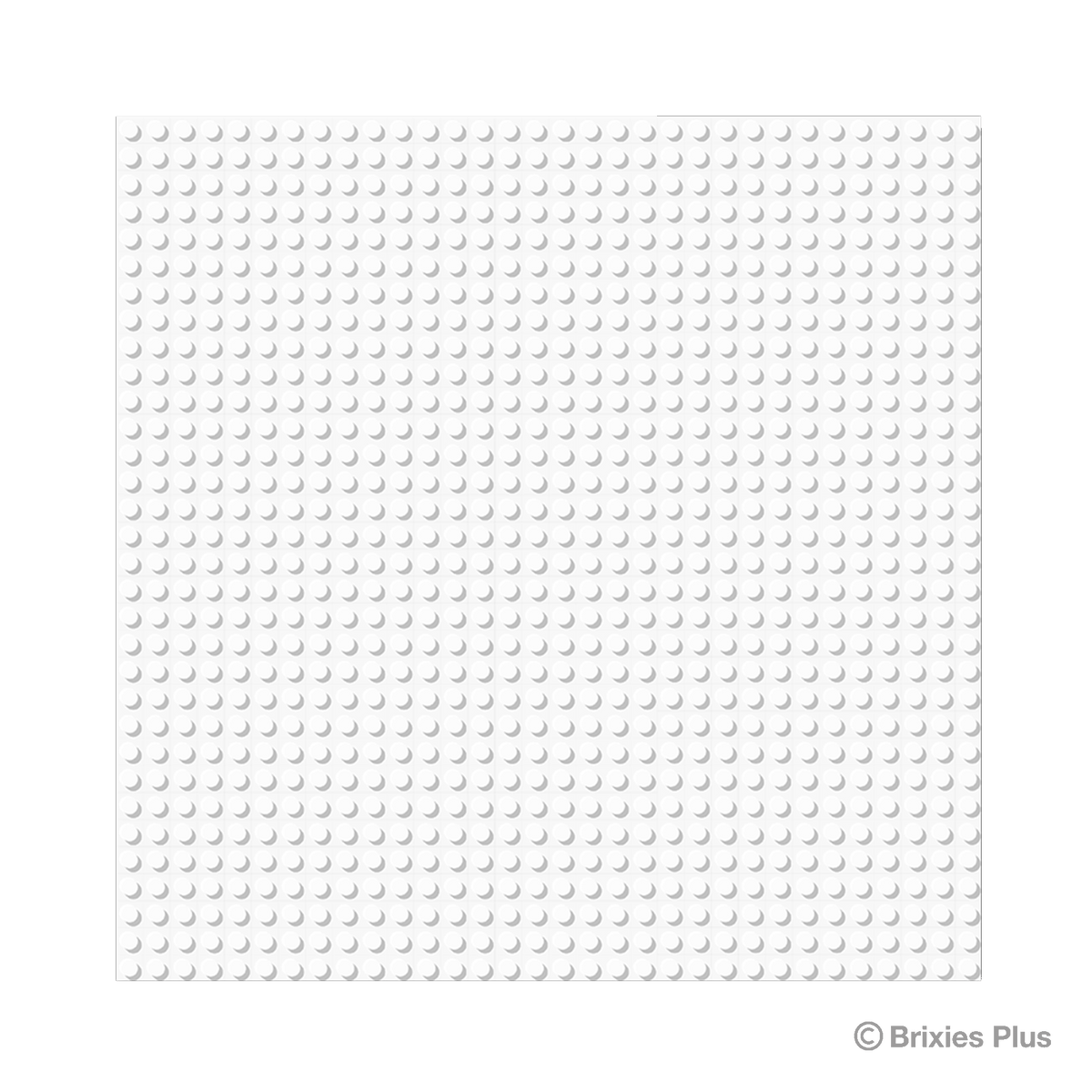 BRIXIES Plus Basis Platte Weiß 32 x 32 Noppen