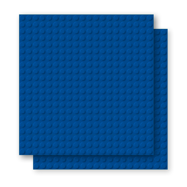 BRIXIES Plus Basis Platte Blau 20 x 20 Noppen