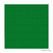 BRIXIES Plus Basis Platte Grün 50 x 50 Noppen