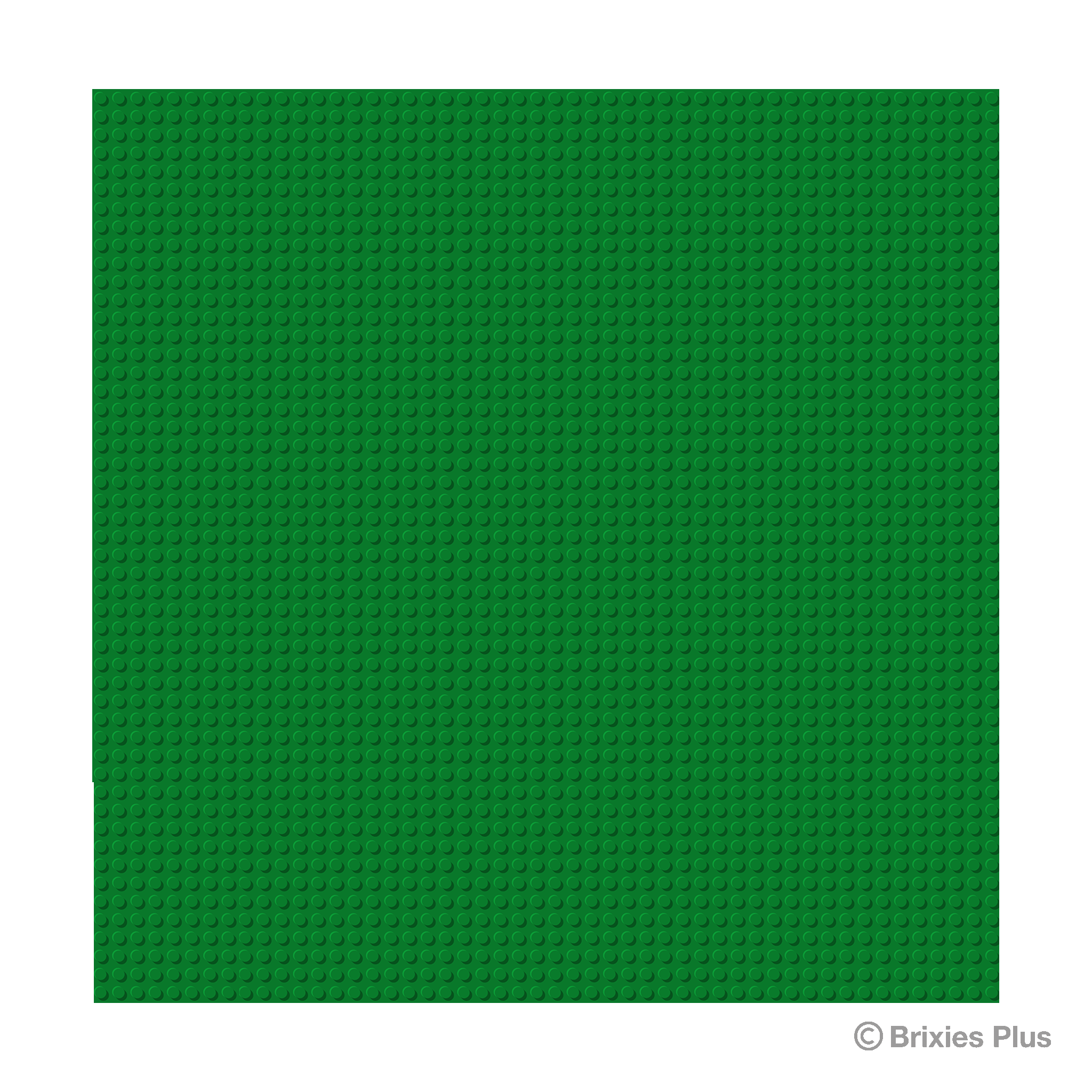 BRIXIES Plus Basis Platte Grün 50 x 50 Noppen