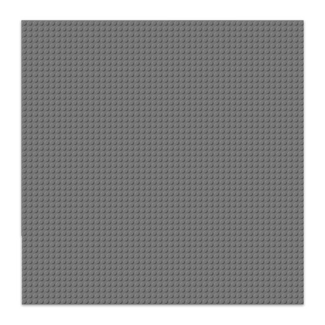 BRIXIES Plus Basis Platte Grau 50 x 50 Noppen