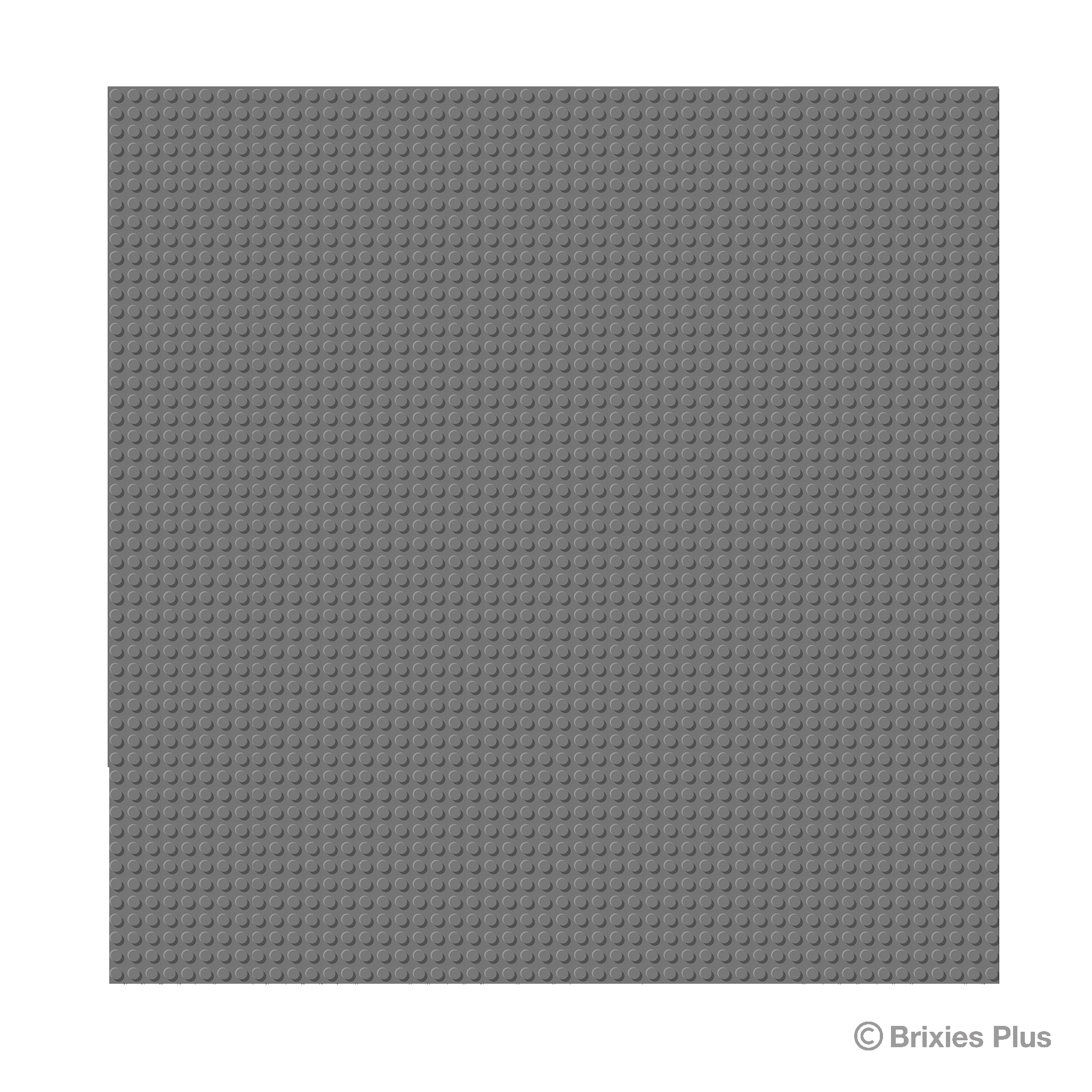 BRIXIES Plus Basis Platte Grau 50 x 50 Noppen