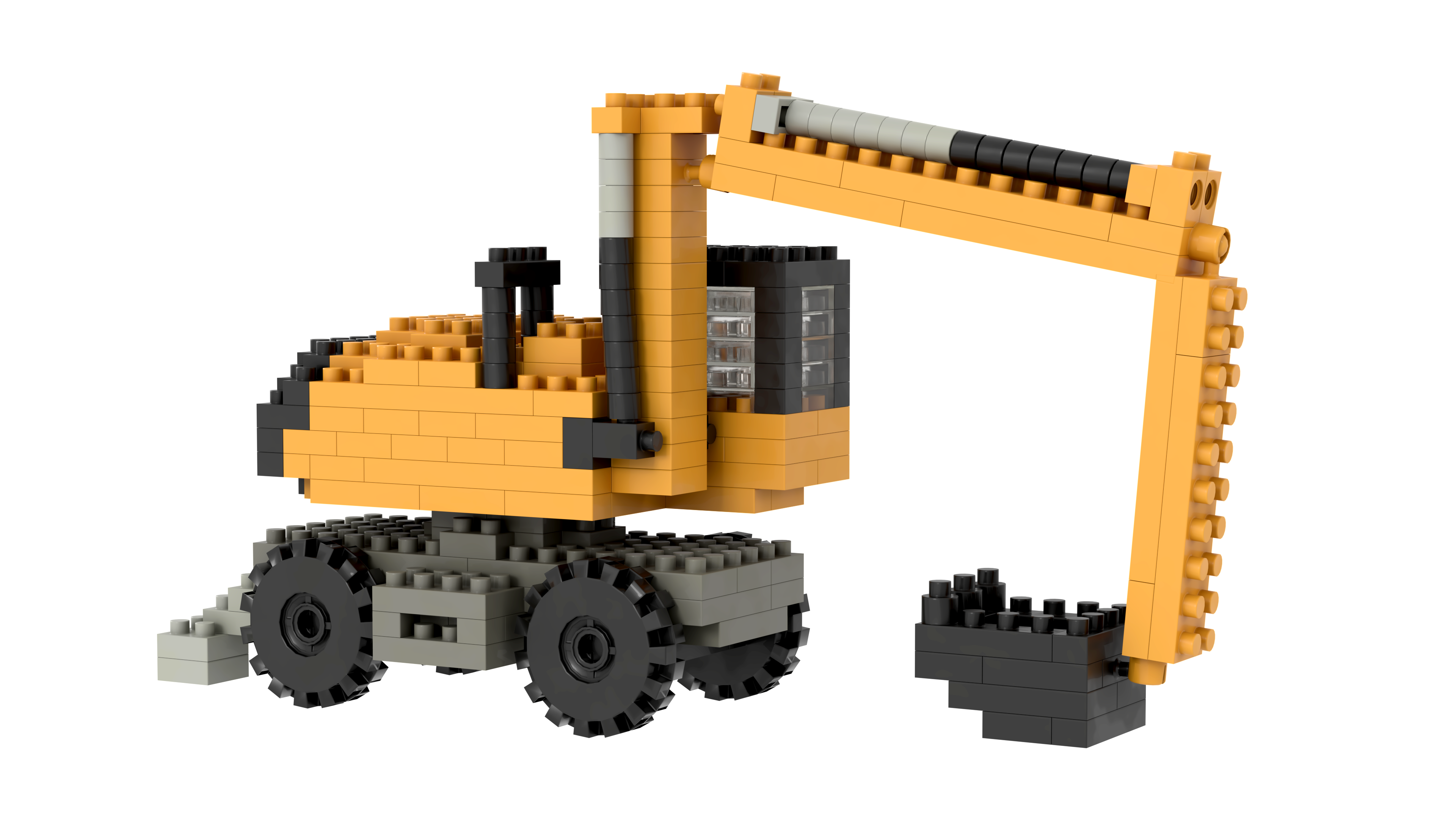 BRIXIES Wheeled Excavator