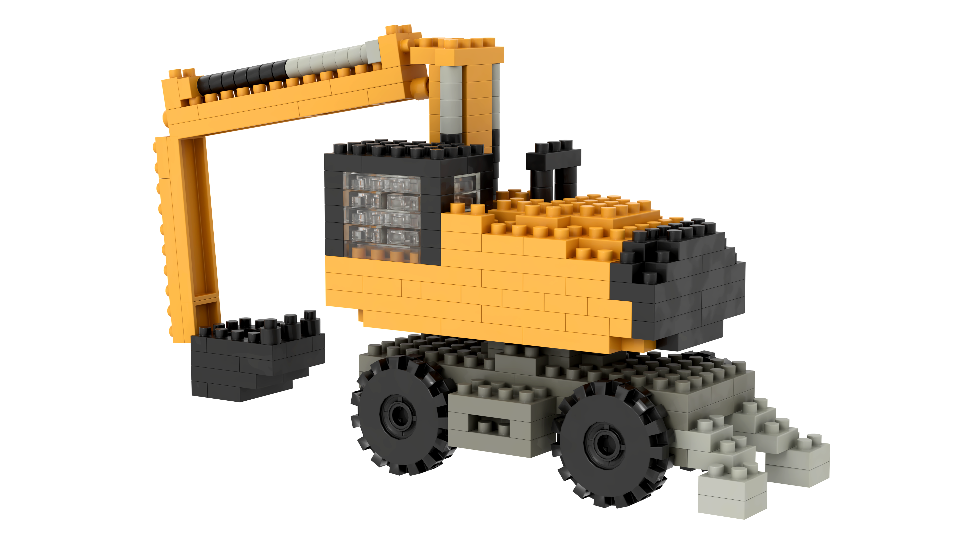 BRIXIES Wheeled Excavator