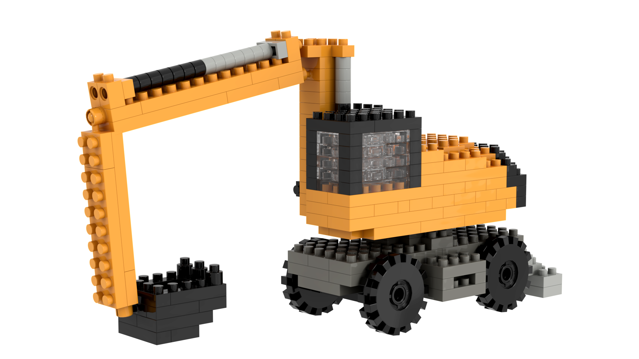 BRIXIES Wheeled Excavator