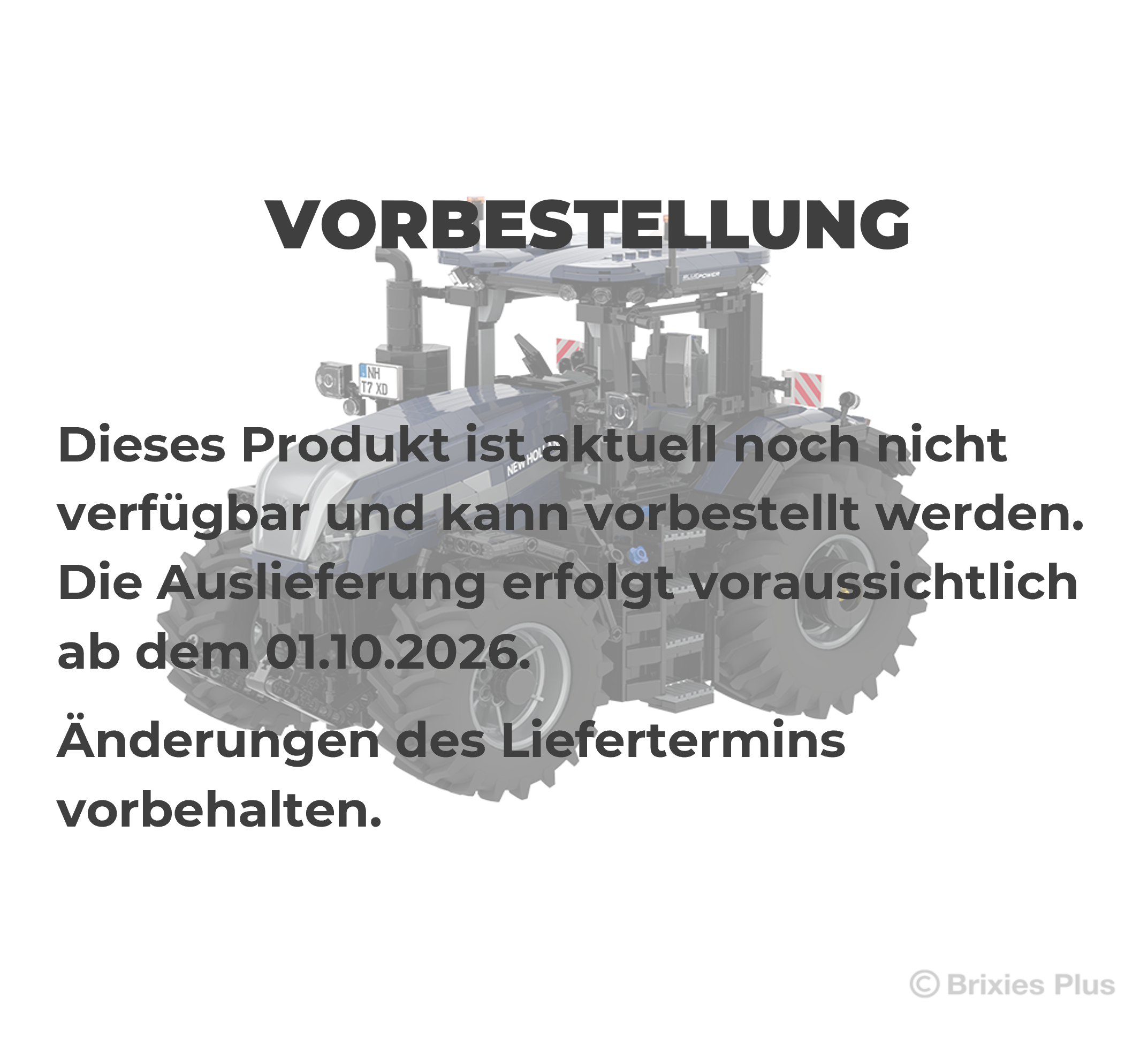 *SELEKTIV* BRIXIES Plus Technik RC New Holland T7.440 XD