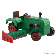 BRIXIES Plus Fendt Dieselross F28 (mit Mähbalken) Classic Club Collection