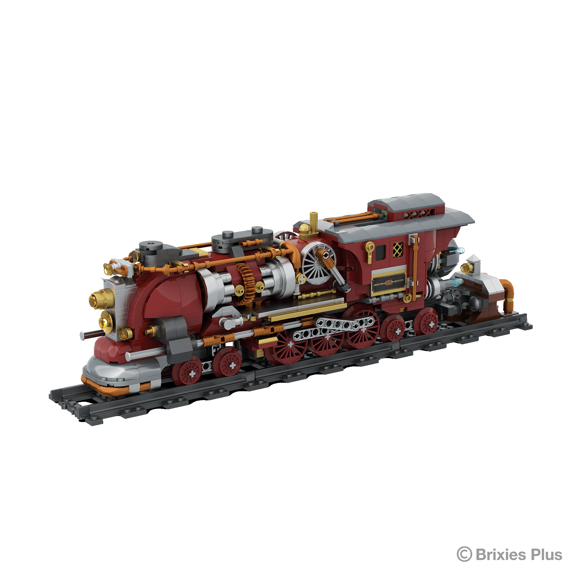 BRIXIES Plus  Steampunk Flying Train