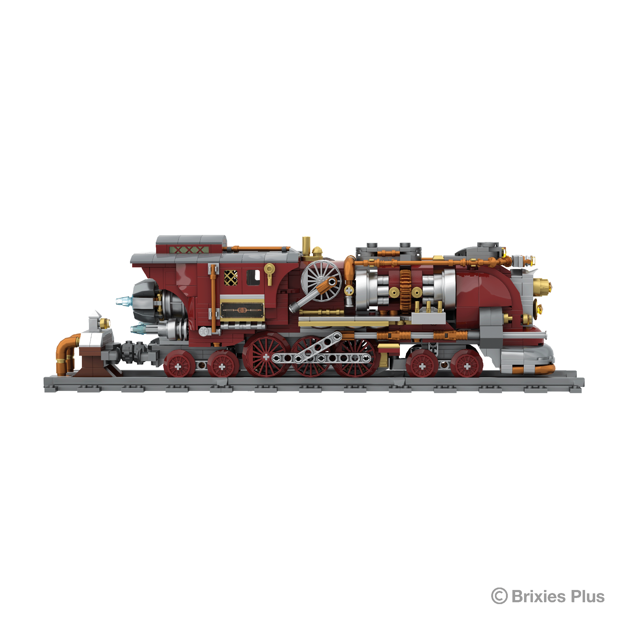 BRIXIES Plus  Steampunk Flying Train