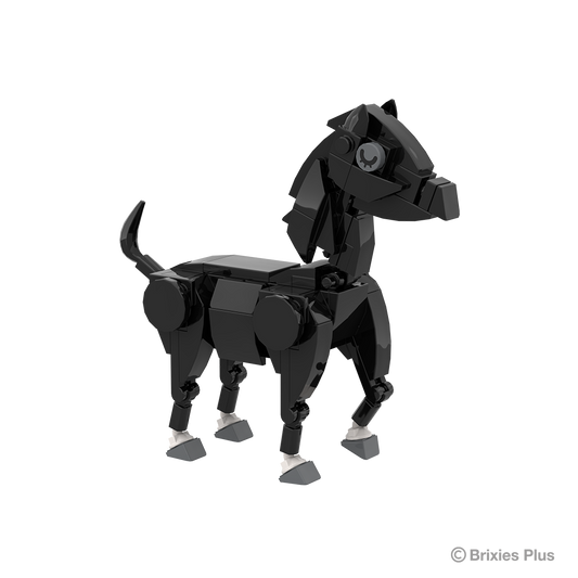 BRIXIES Plus Farmbuddies Horse black / Horse black