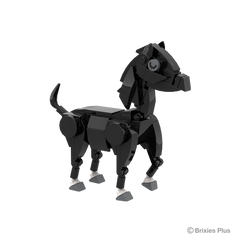 BRIXIES Plus Farmbuddies Horse black / Horse black