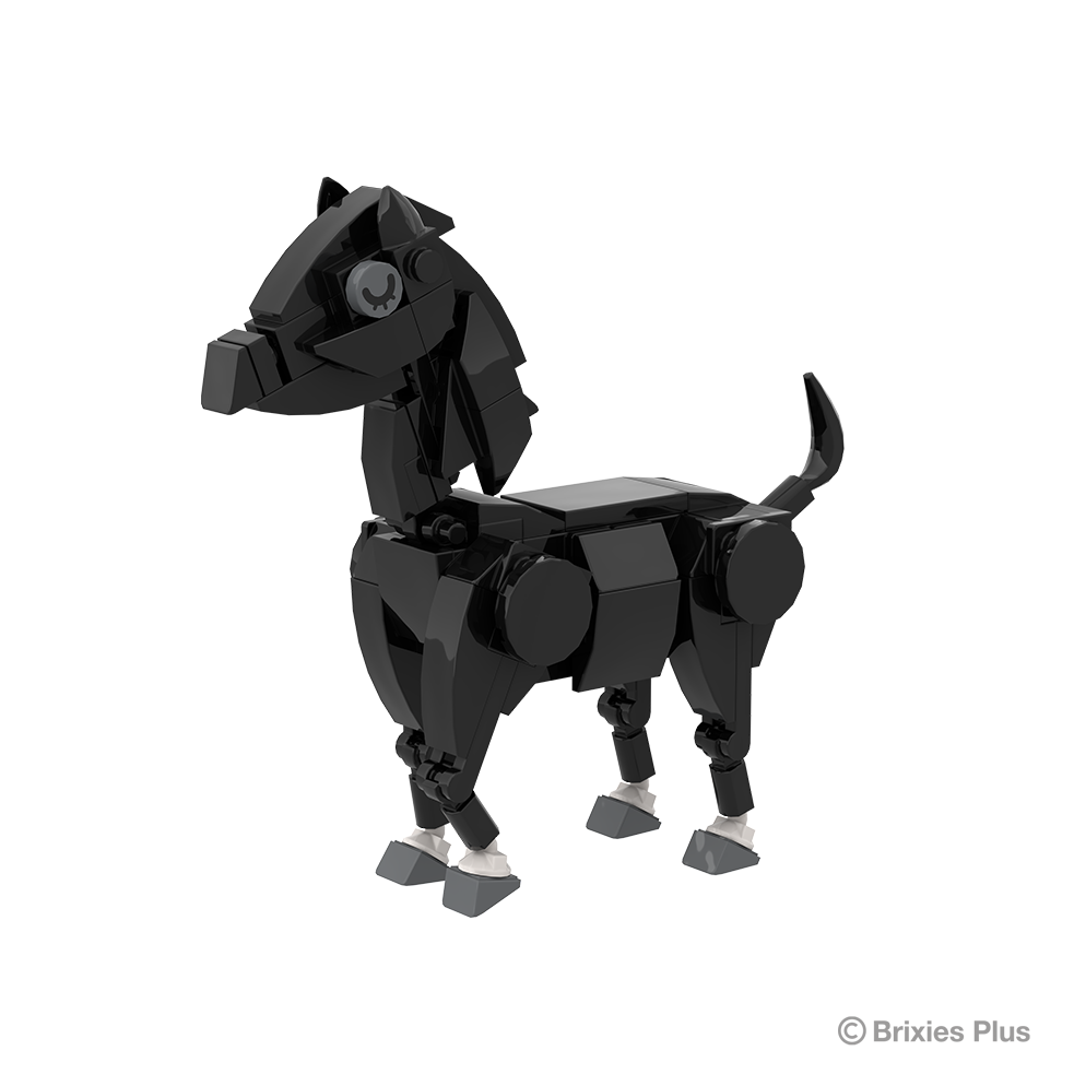 BRIXIES Plus Farmbuddies Horse black / Horse black