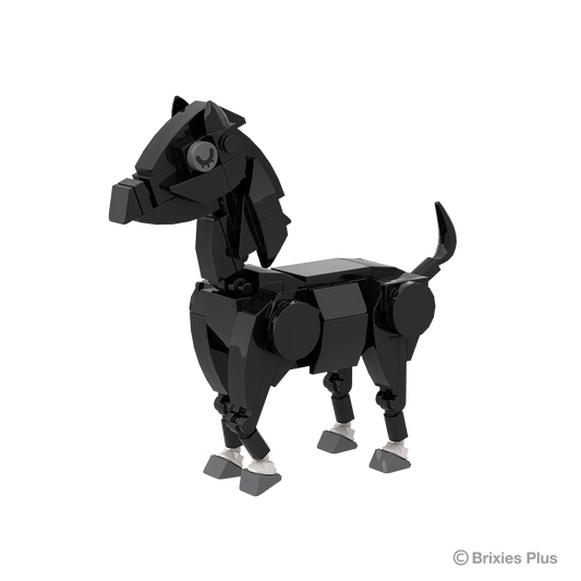 BRIXIES Plus Farmbuddies Pferd schwarz / Horse black