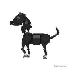 BRIXIES Plus Farmbuddies Horse black / Horse black