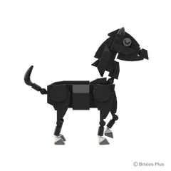 BRIXIES Plus Farmbuddies Horse black / Horse black