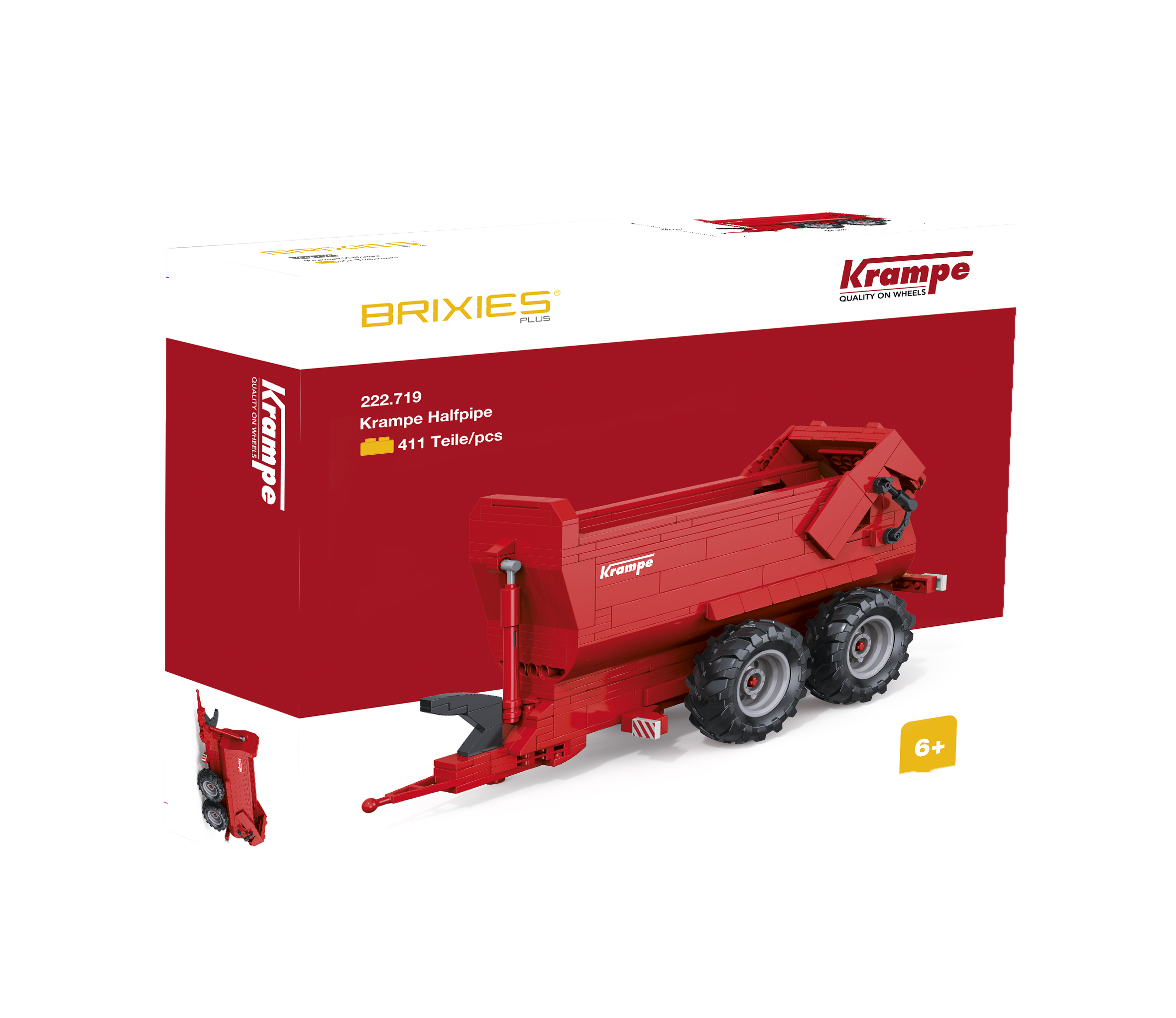 BRIXIES Plus Krampe Halfpipe Muldenkipper in der Giftbox