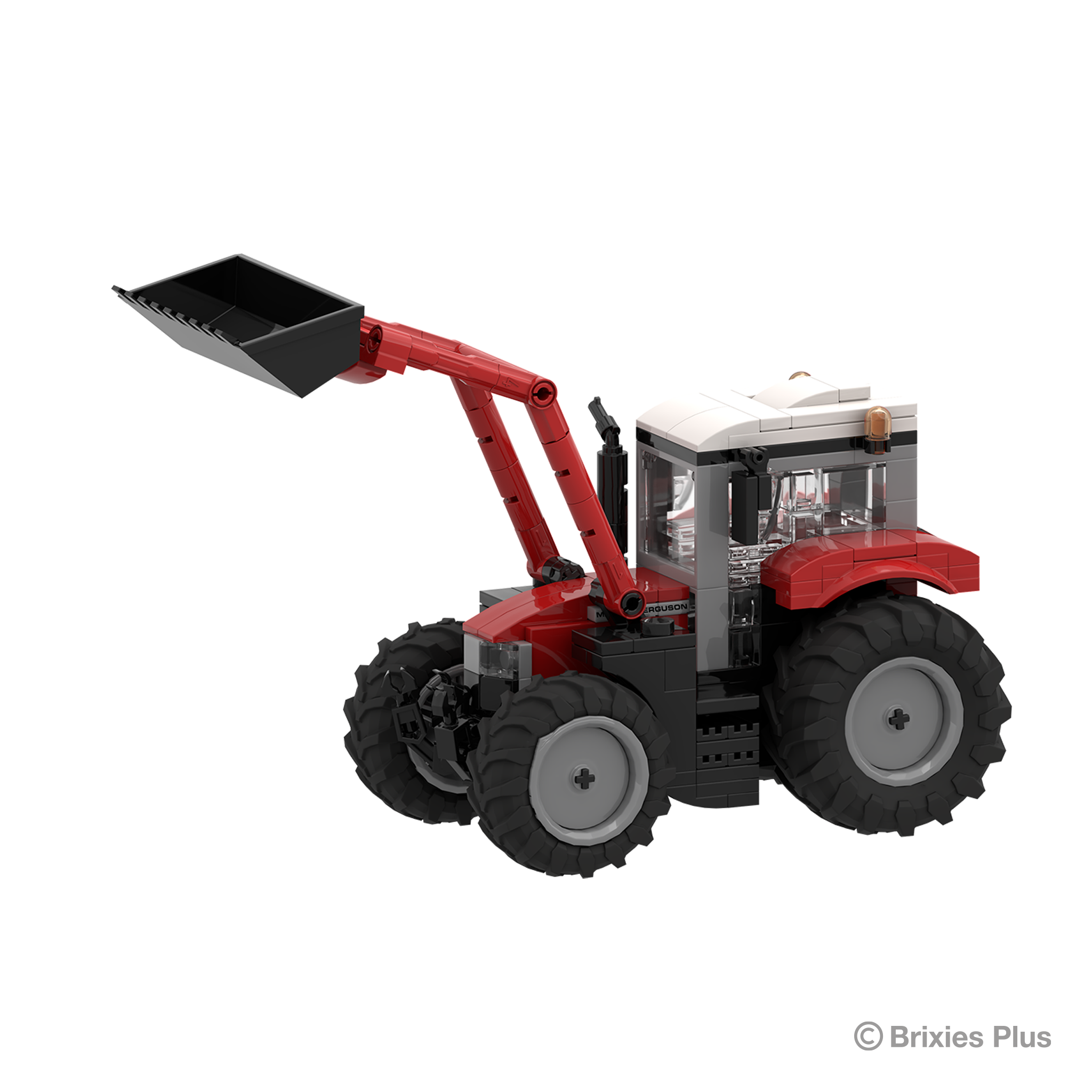 BRIXIES Plus Massey 5S mit Frontlader - 1:32