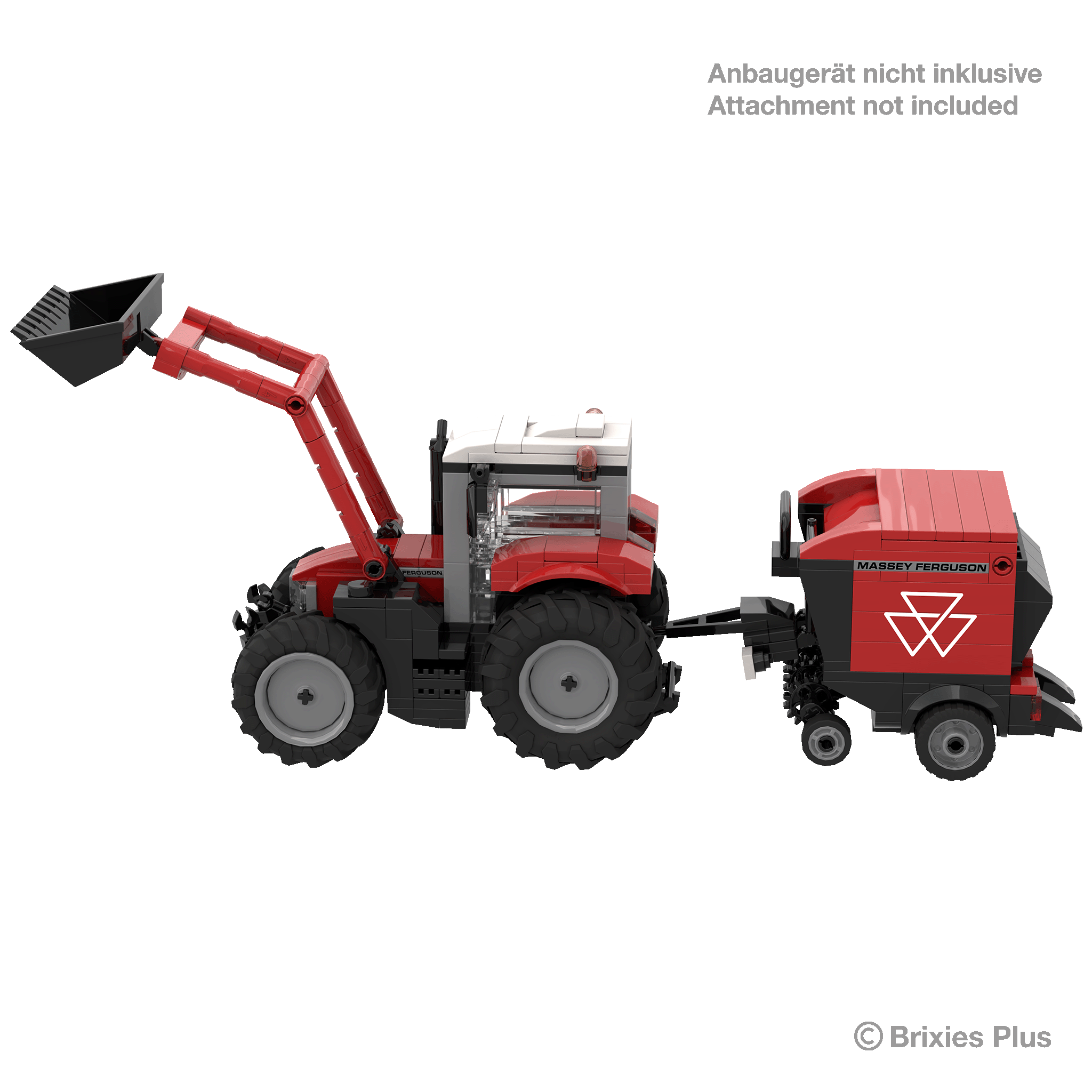 BRIXIES Plus Massey 5S with front loader - 1:32