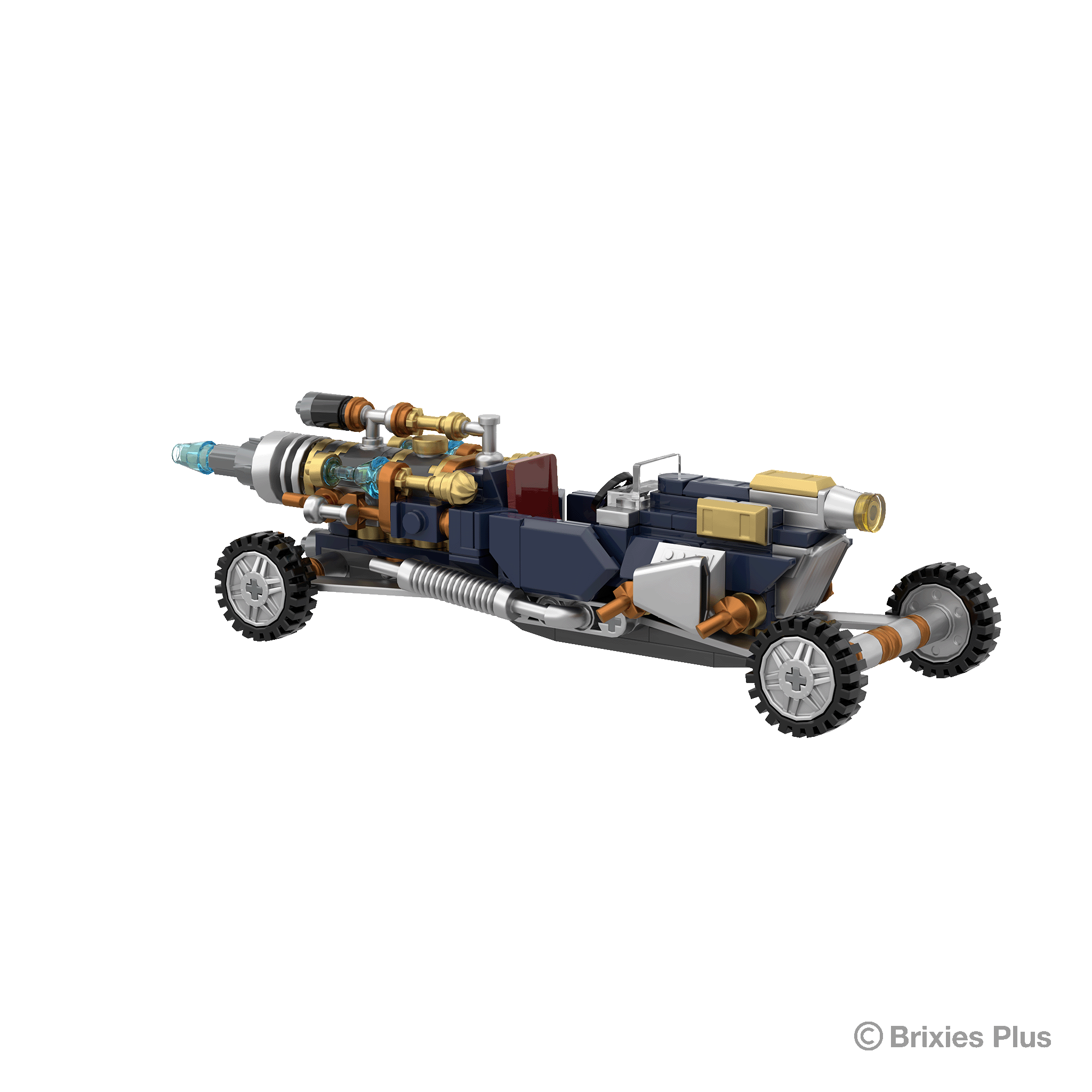 BRIXIES Plus Steampunk Race Car