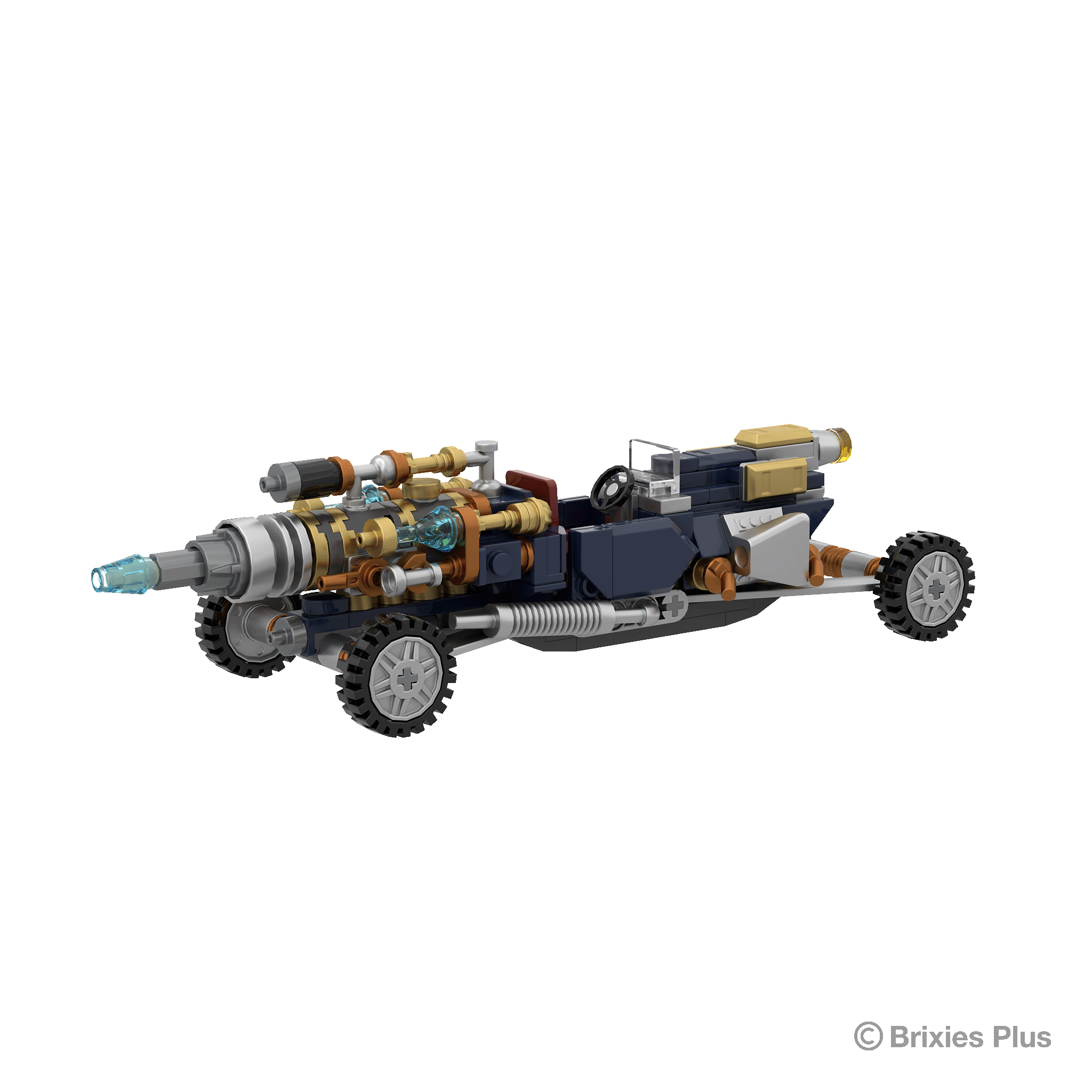 BRIXIES Plus Steampunk Race Car