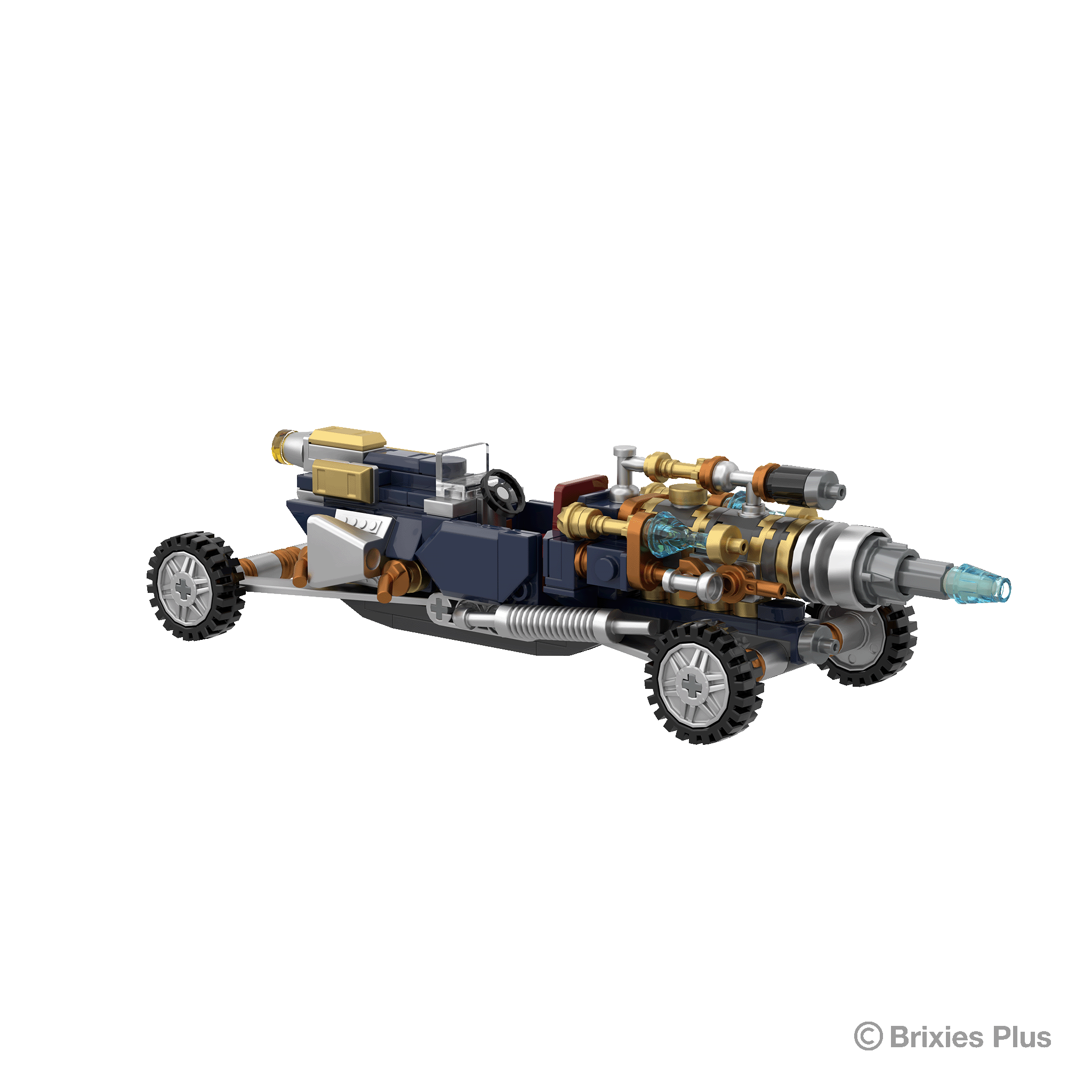 BRIXIES Plus Steampunk Race Car
