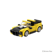 BRIXIES Plus Mini Rennwagen gelb / Mini Racer yellow