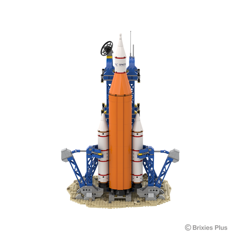 BRIXIES Plus rocket with satellite / Space Rocket with satellite