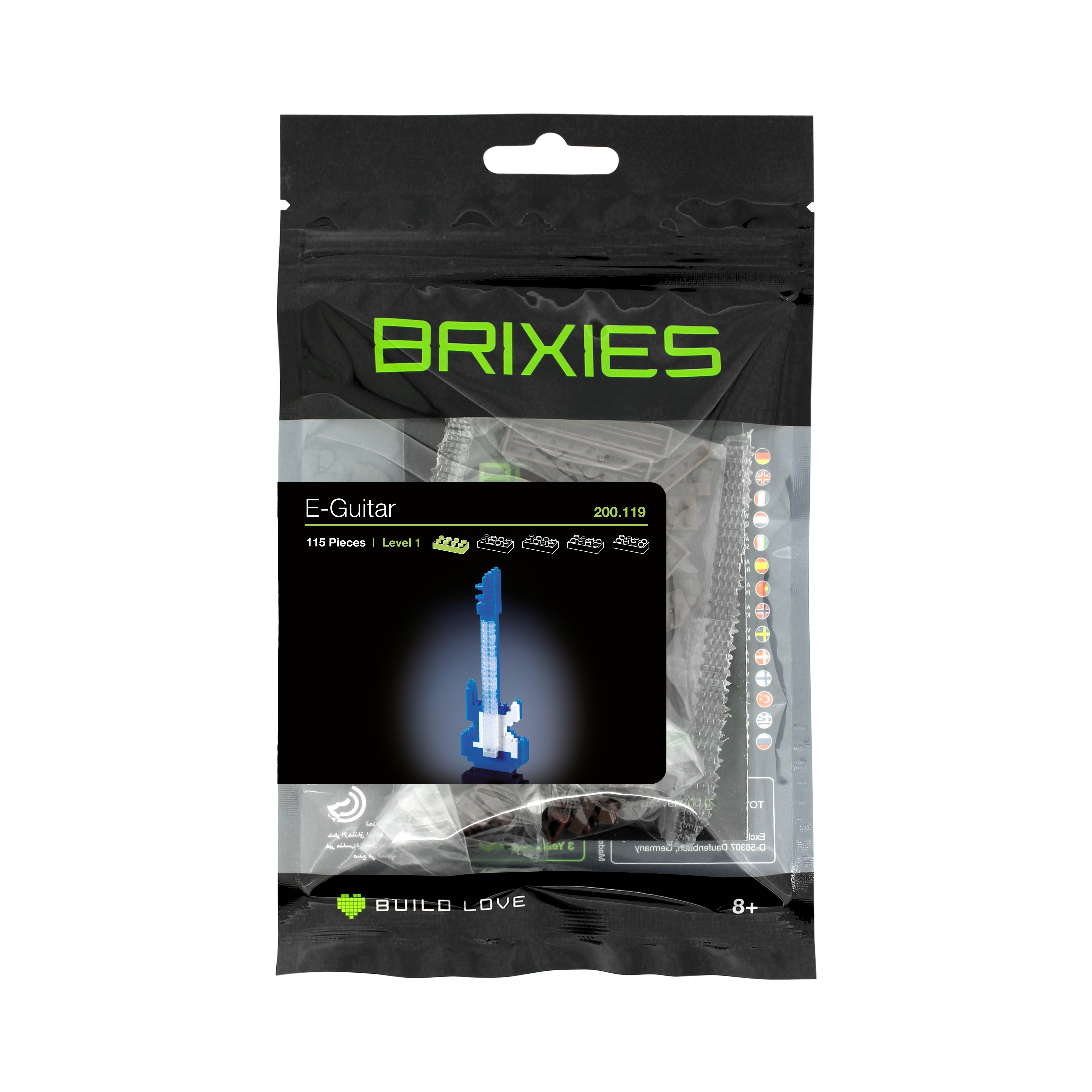 BRIXIES electric guitar blue