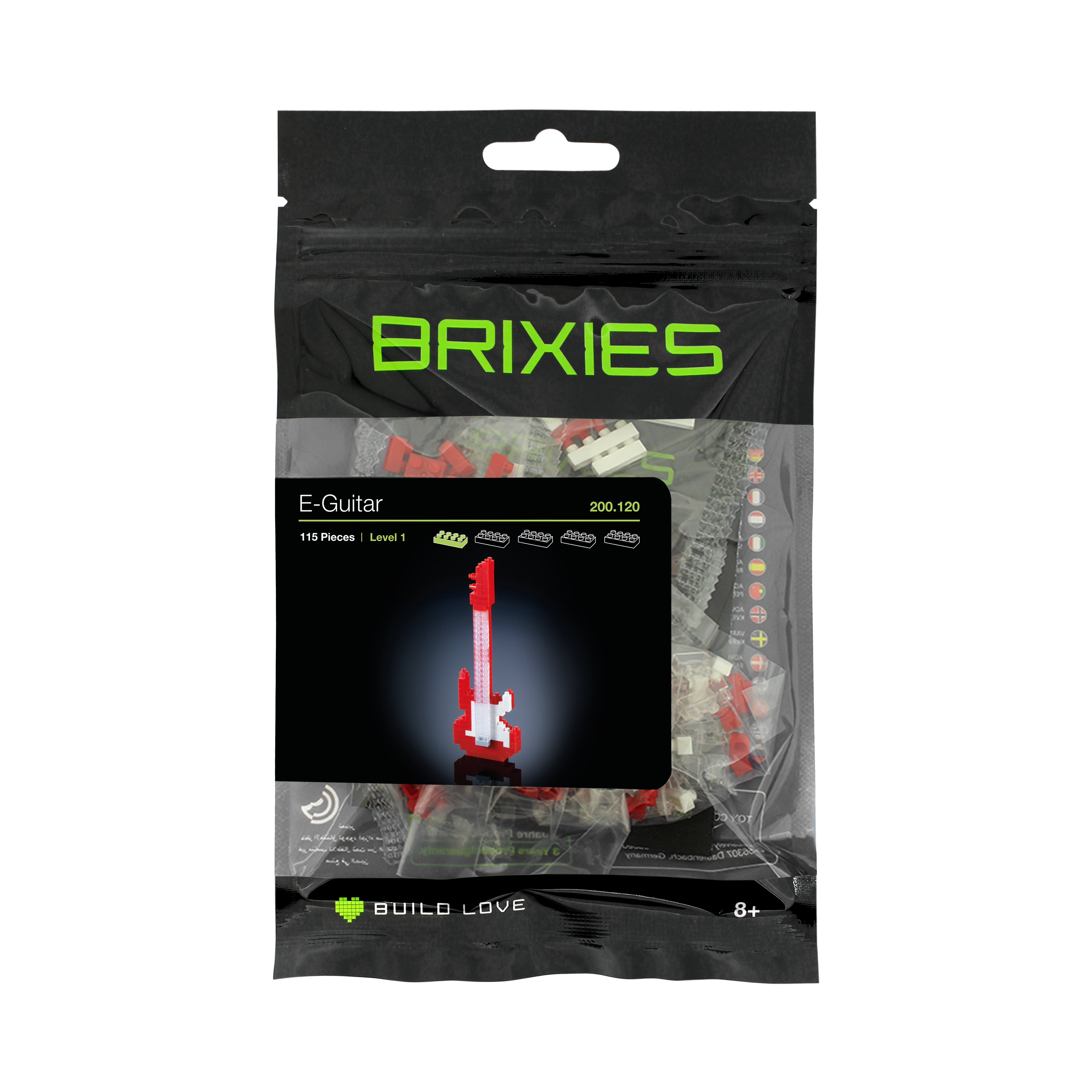 BRIXIES electric guitar red