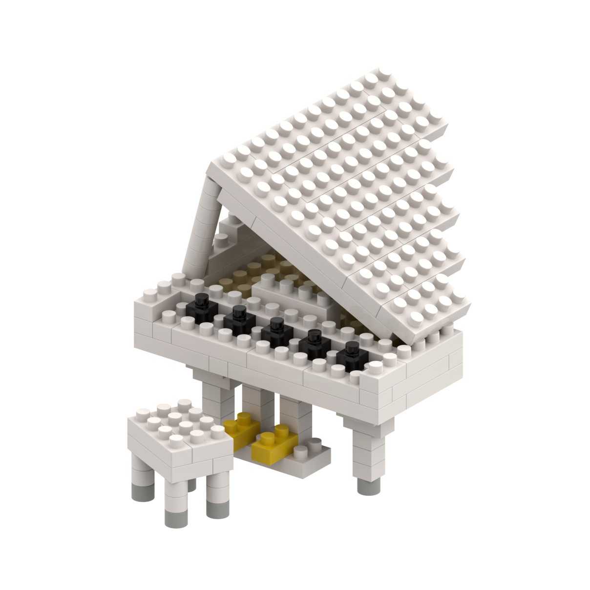 BRIXIES piano (grand piano) white