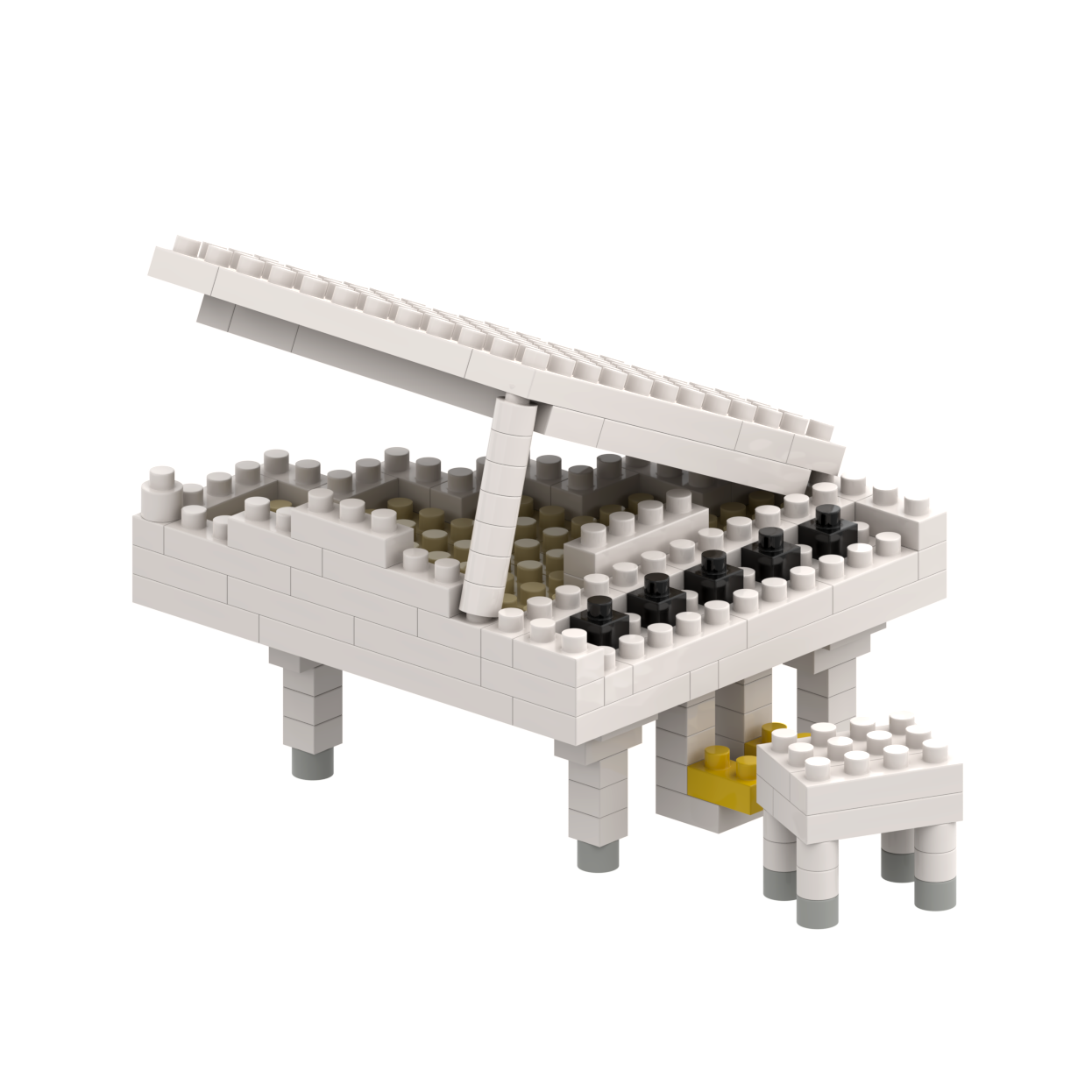 BRIXIES piano (grand piano) white