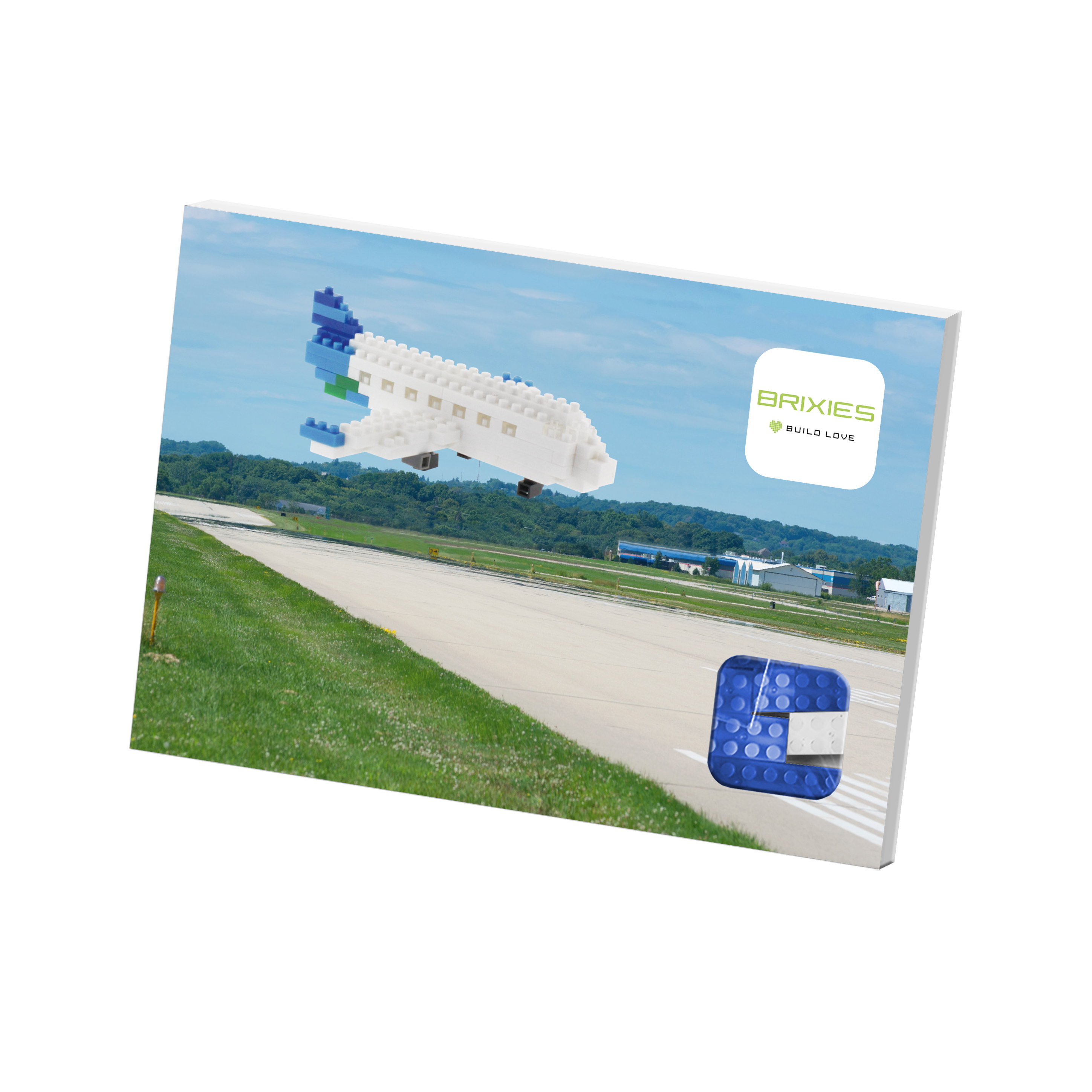 BRIXIES Postkarte Flugzeug