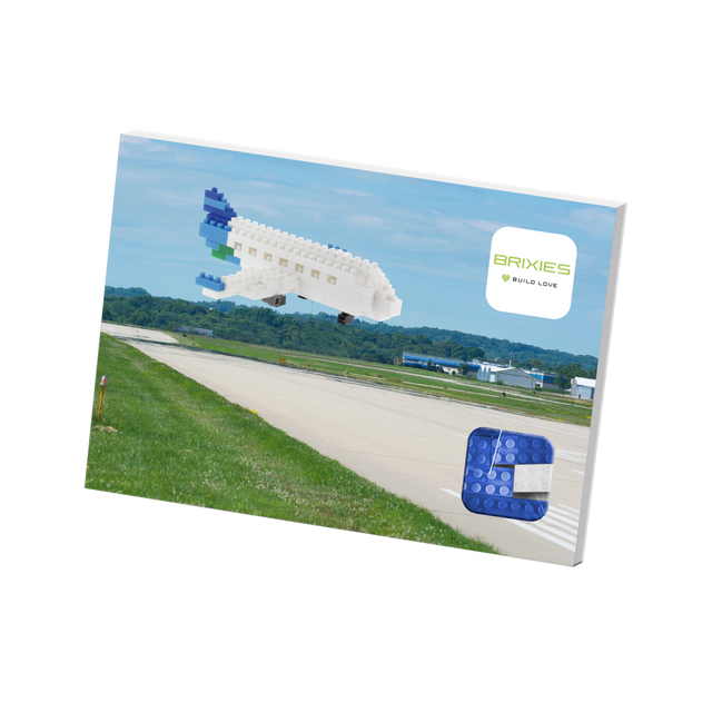 BRIXIES Postkarte Flugzeug