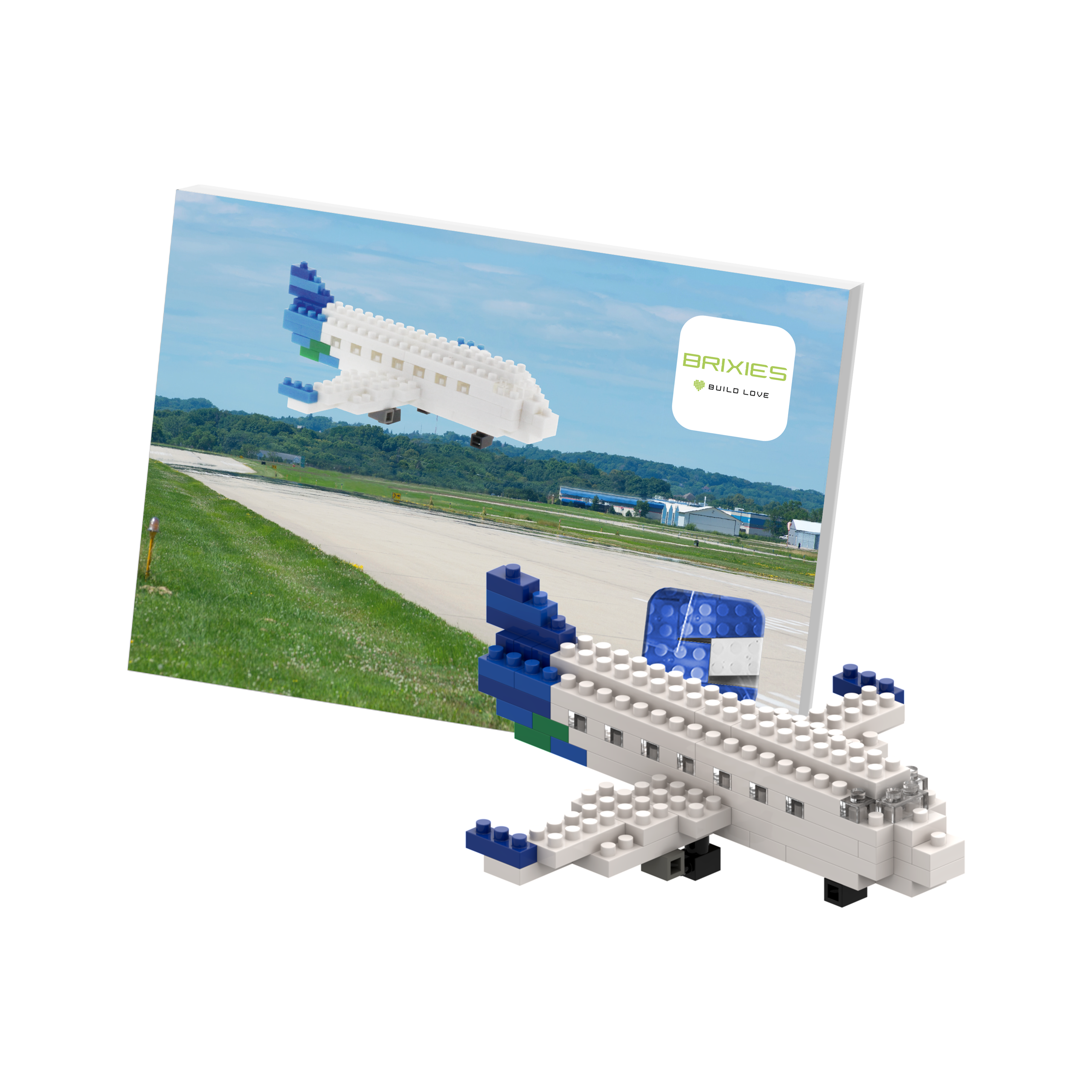 BRIXIES Postcard Airplane