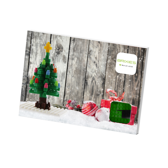 BRIXIES Postkarte Weihnachtsbaum
