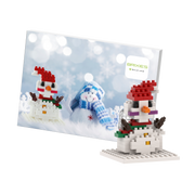 BRIXIES Postkarte Schneemann