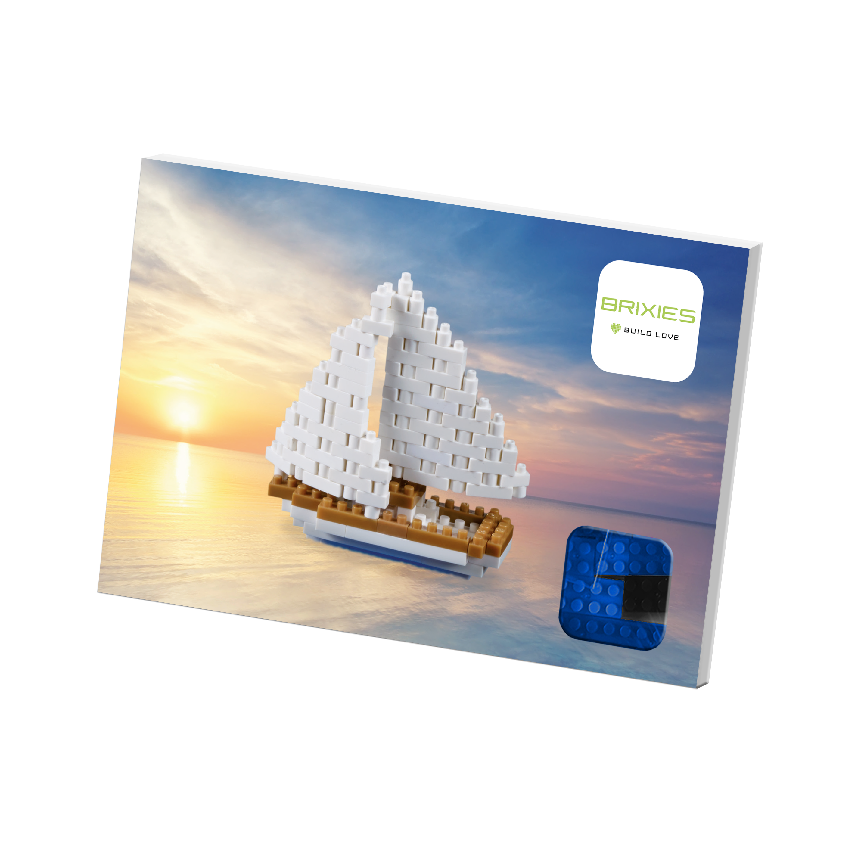 BRIXIES Postkarte Segelschiff