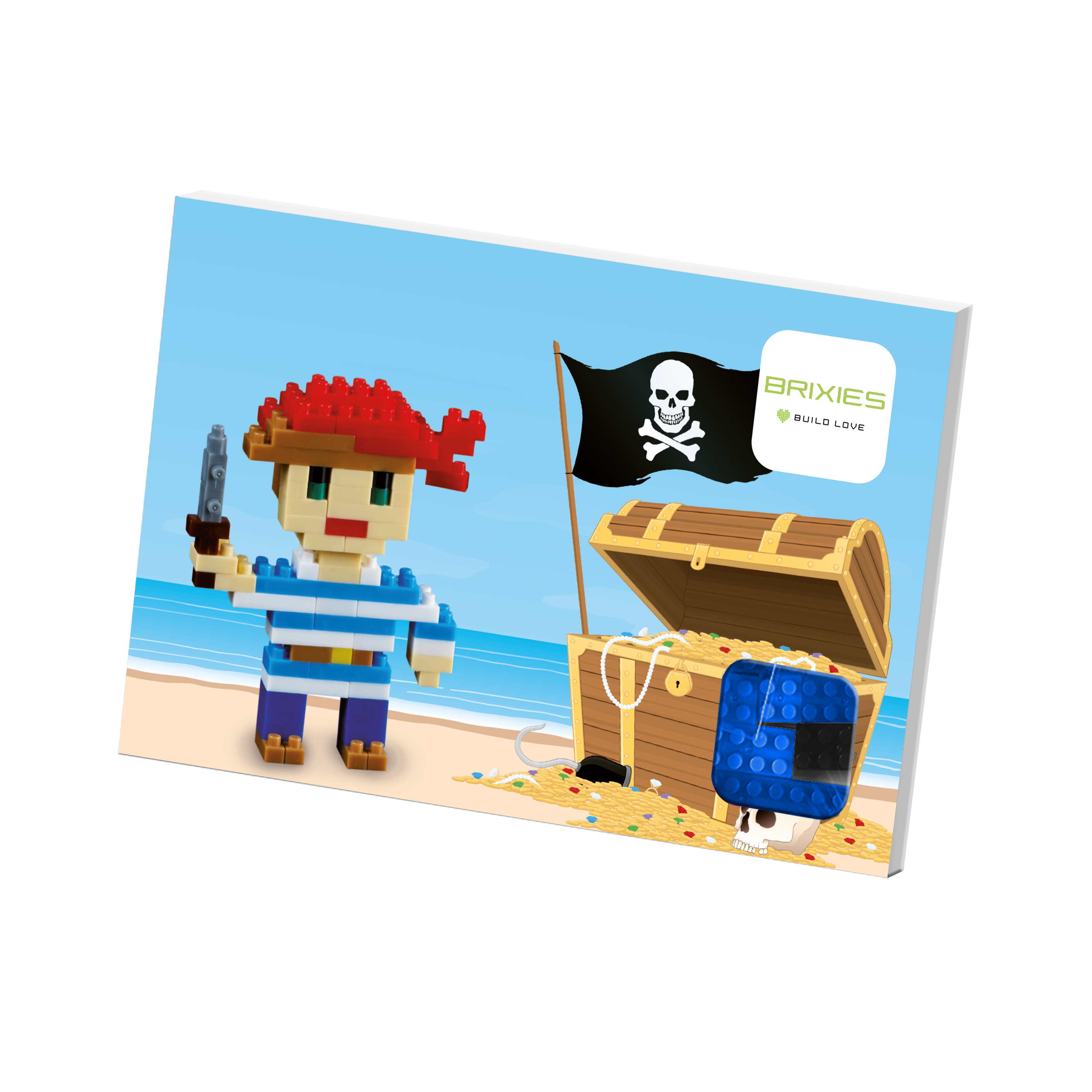 BRIXIES Postkarte Pirat