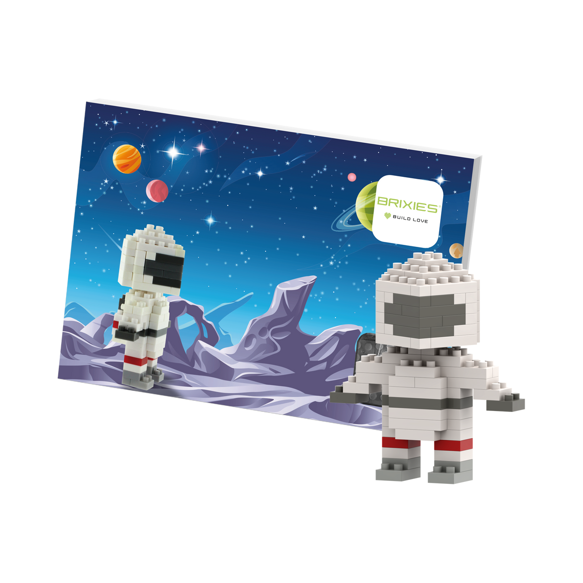 BRIXIES Postcard Astronaut