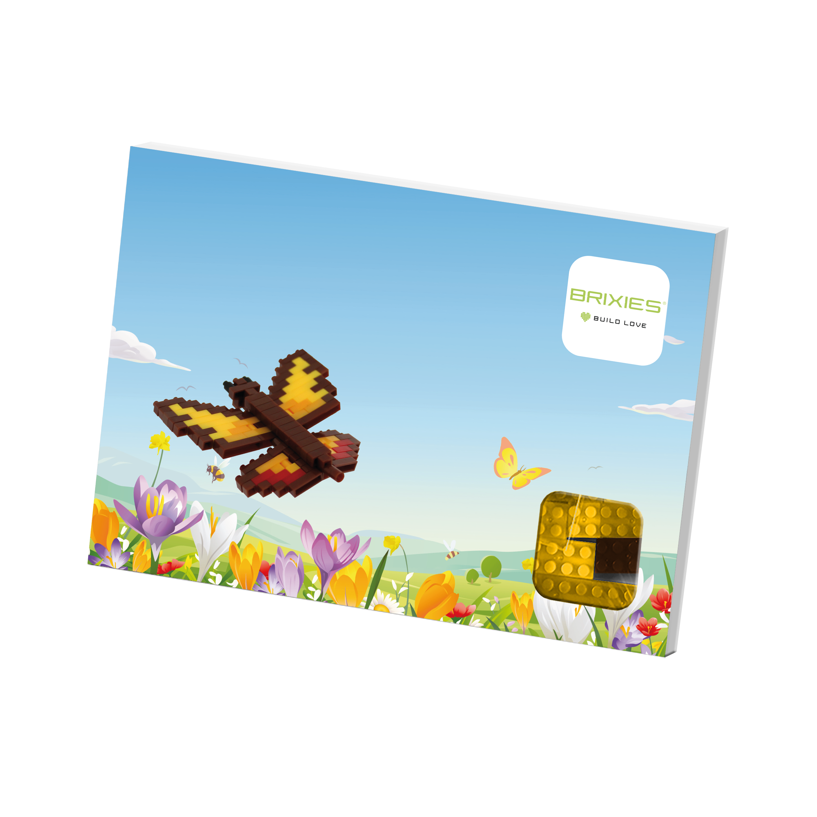 BRIXIES Postkarte Schmetterling
