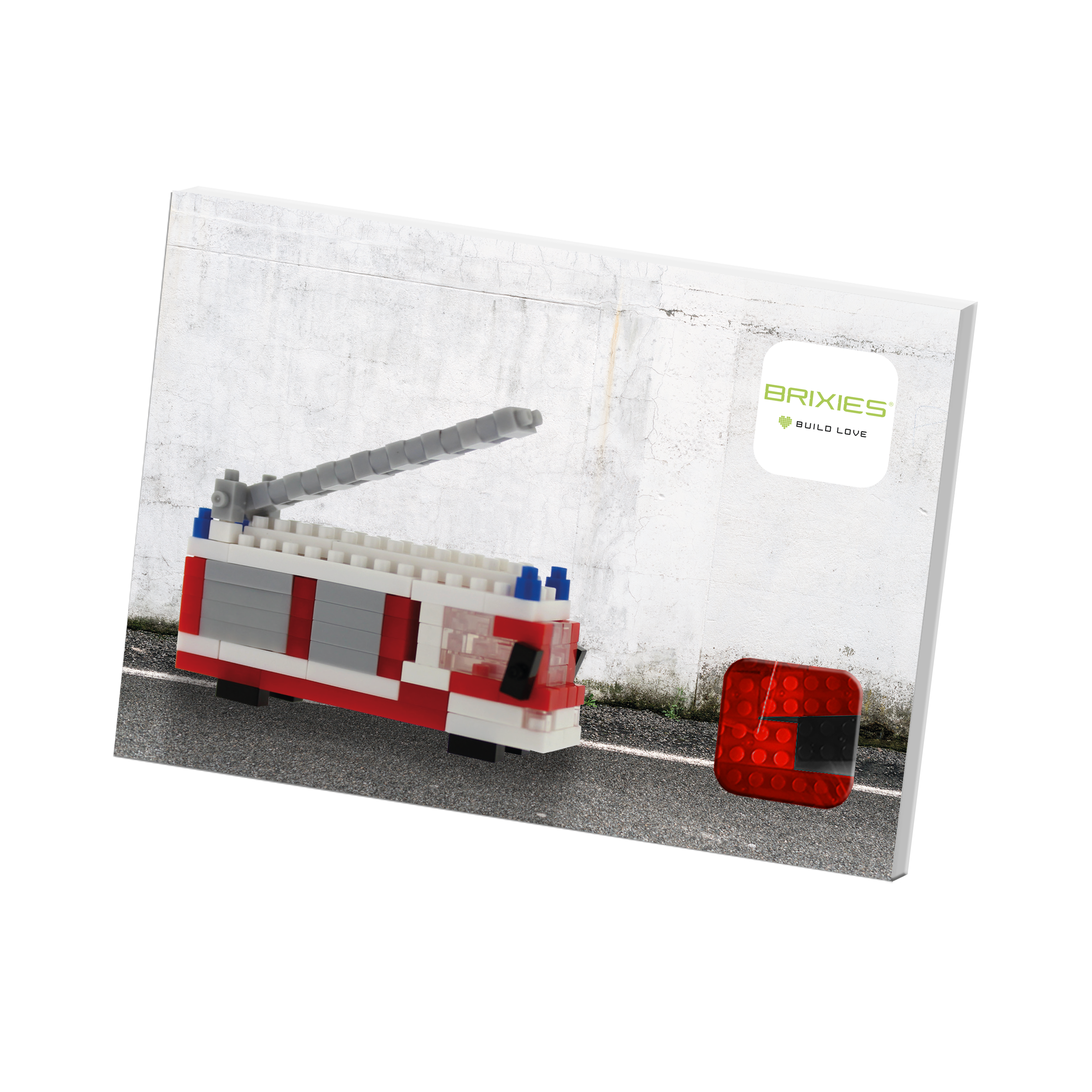 BRIXIES Postkarte Feuerwehr