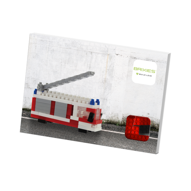 BRIXIES Postkarte Feuerwehr